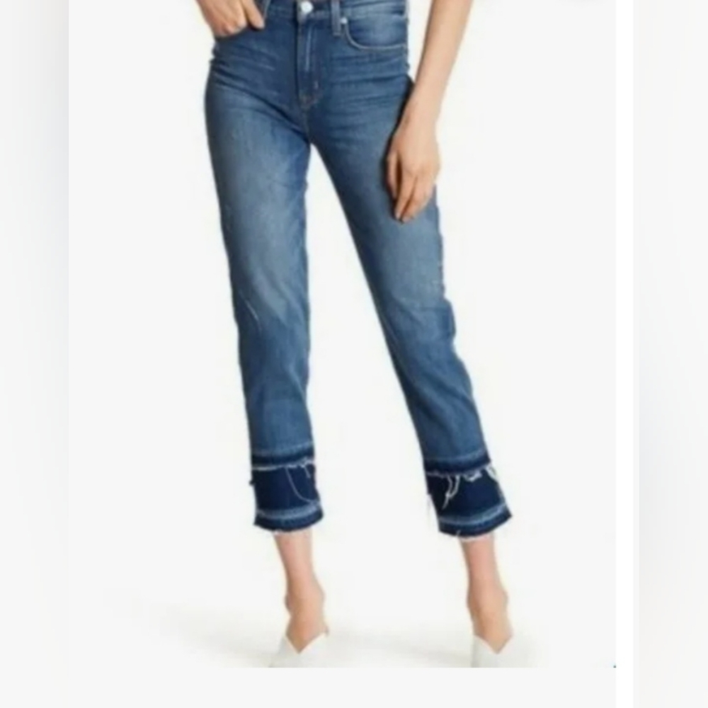 NWT Hudson Zoeey High-Rise Straight Crop Jeans